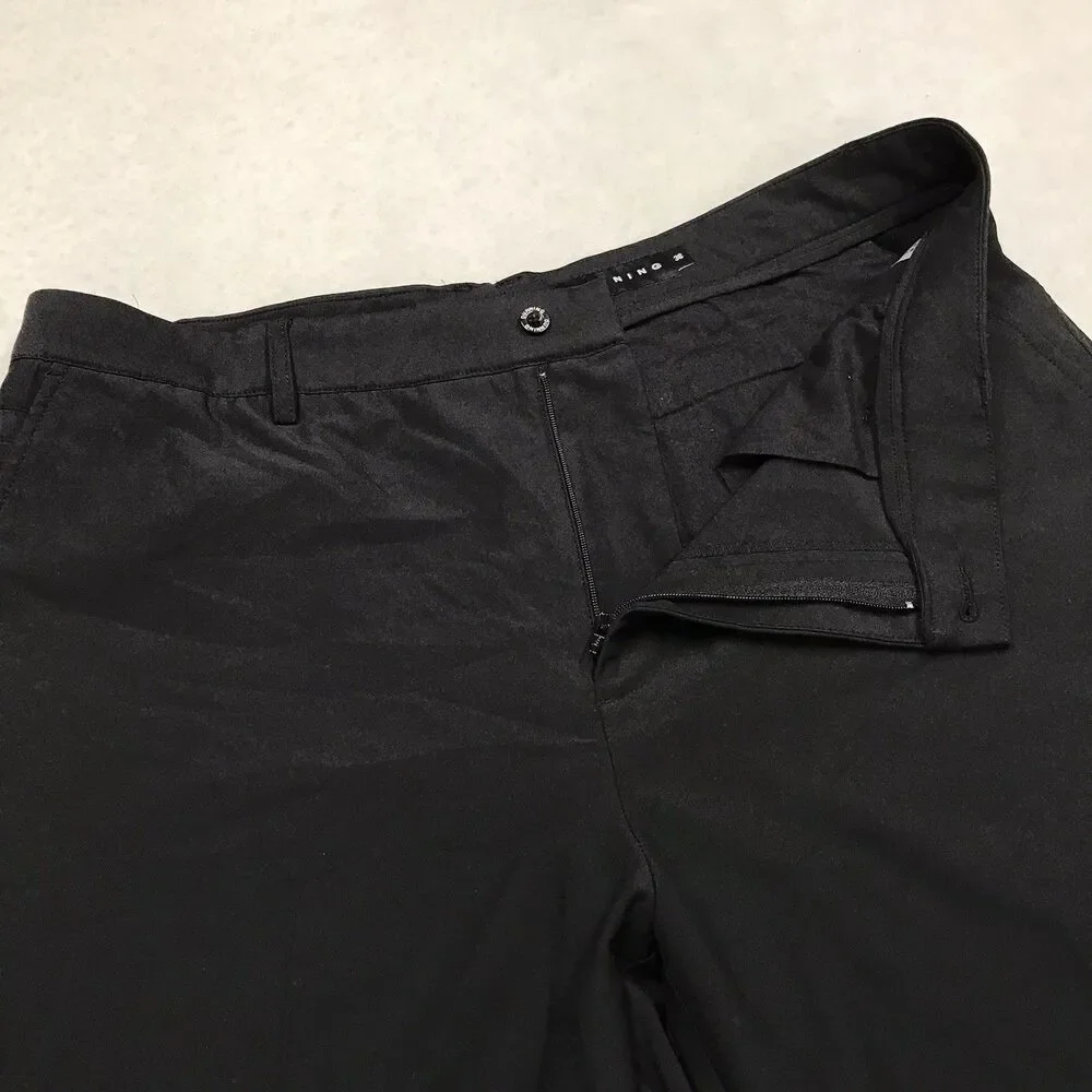 DUNNING Golf Everbest Shorts Men 36 Black Performance Stretch Casual